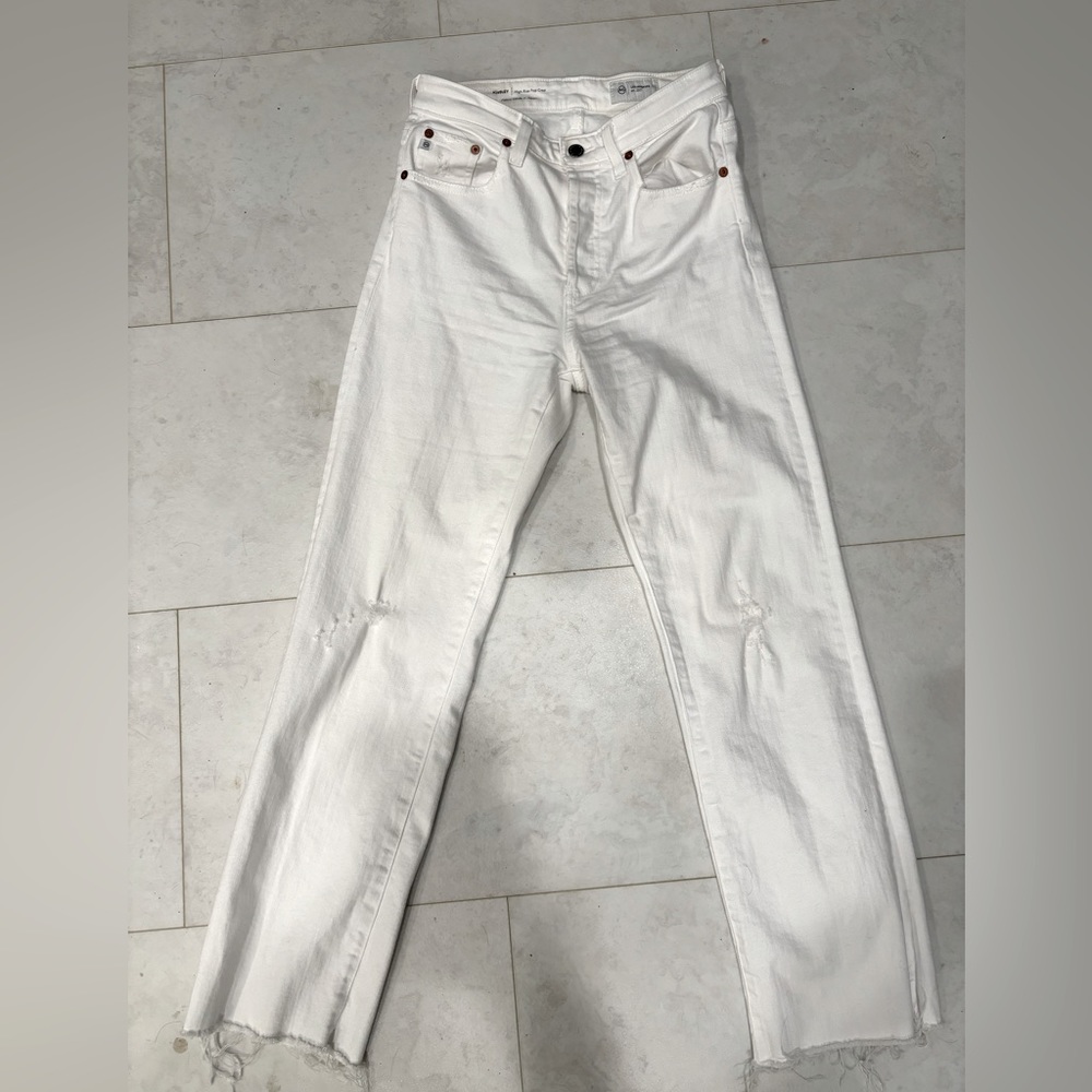 AG Kinsley white jeans